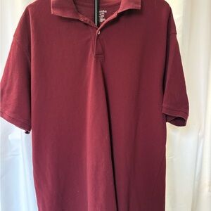 St. John's Bay Burgundy Polo Shirt